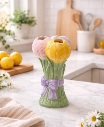 Ваза керамическая EDG Тюльпаны В22