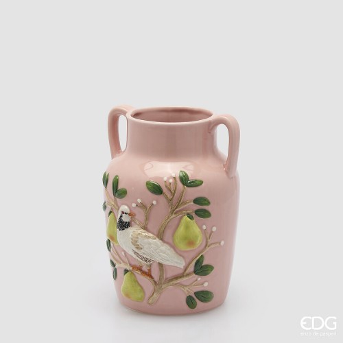 Ваза керамическая EDG Птица и груши В26