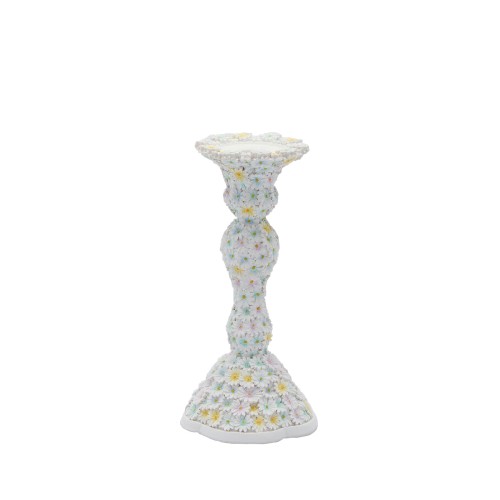 Подсвечник EDG Маргаритки белый В22