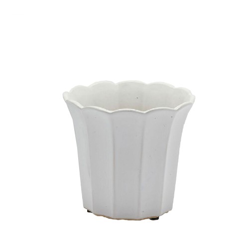 Ваза керамическая EDG Колокольчик белая В21