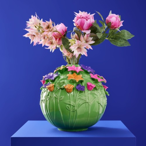 Ваза керамічна ZELENA Літні квіти В30