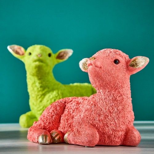 Статуэтка ZELENA Овечка коралловая Д26