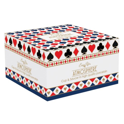 Чашка с блюдцем Easy Life Casino Royale 400мл