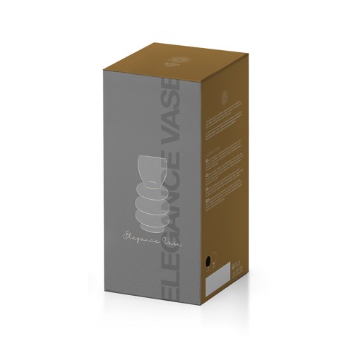 Ваза скляна Pozzi Milano чорна В30