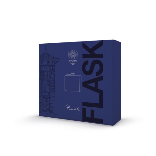 Фляга Pozzi Milano Silver Nights серебряная 180мл