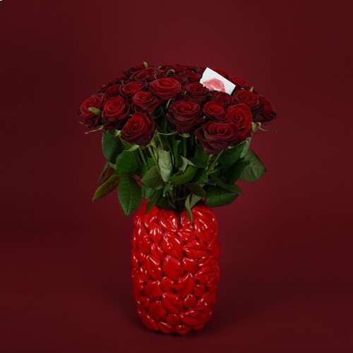 Ваза керамічна ZELENA Поцілунки В27