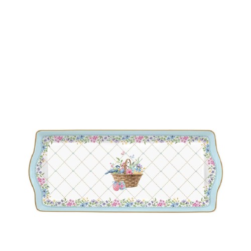 Фарфоровое сервировочное блюдо Easy Life Spring Bloom 35х15