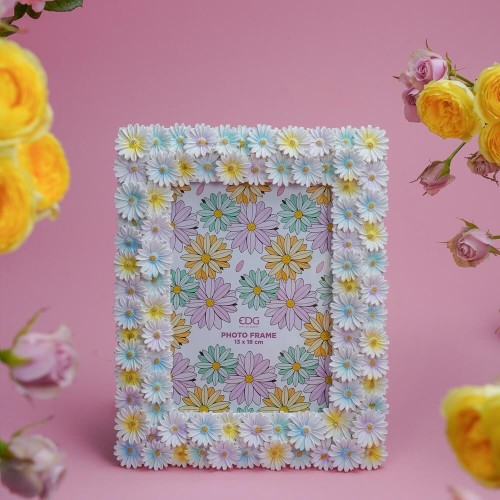 Фоторамка EDG Маргаритки біла 25х20