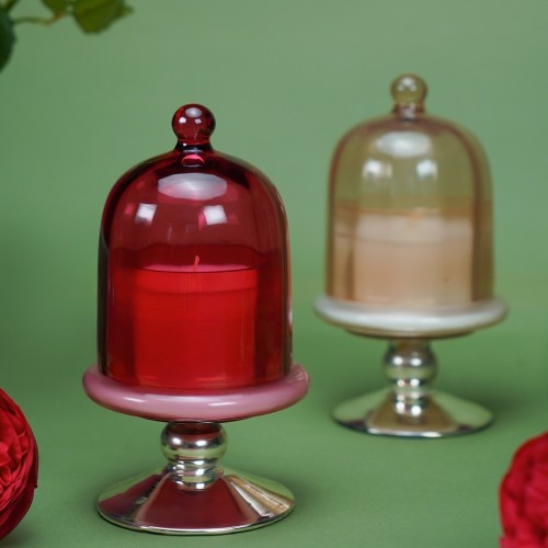 Аромасвічка EDG з ковпаком Woodland Berry рожева Rose червона В16 а2