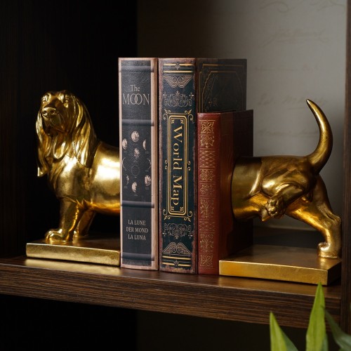 Держатели для книг ZELENA Такса золотая х2