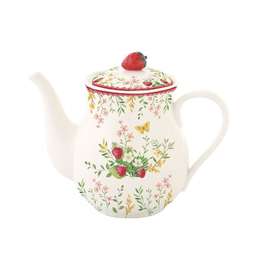 Чайник заварочный Easy Life Jardin des Fraises фарфоровый 900мл