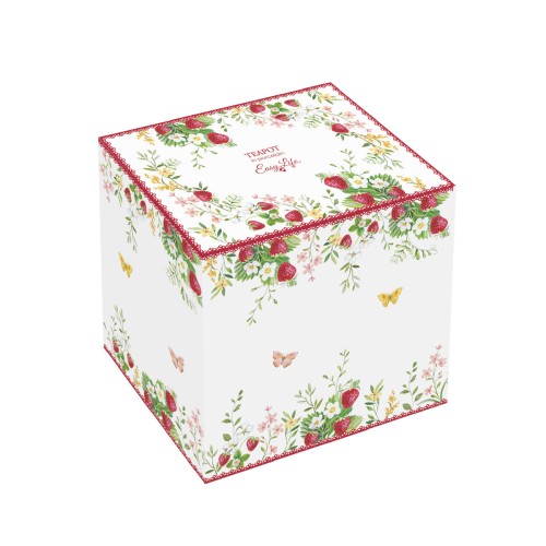 Чайник заварочный Easy Life Jardin des Fraises фарфоровый 900мл