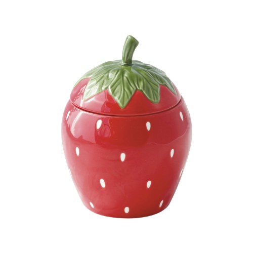 Контейнер фарфоровый Easy Life Jardin des Fraises с крышкой в форме клубники В18