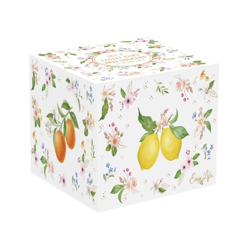 Чашки с блюдцем Easy Life Fancy Fruit фарфоровые вишня и клубника 120мл х2