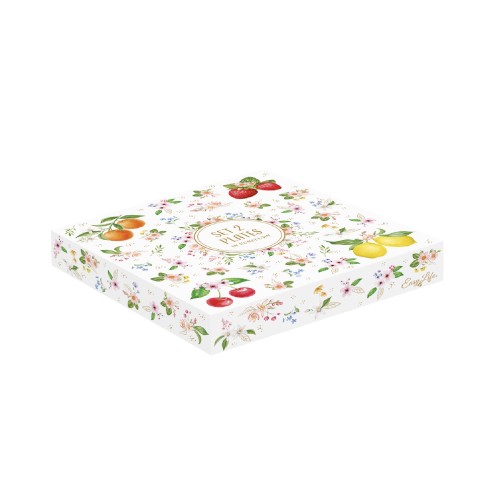 Набір десертних тарілок Easy Life Fancy Fruit вишня та лимон Д16 х2