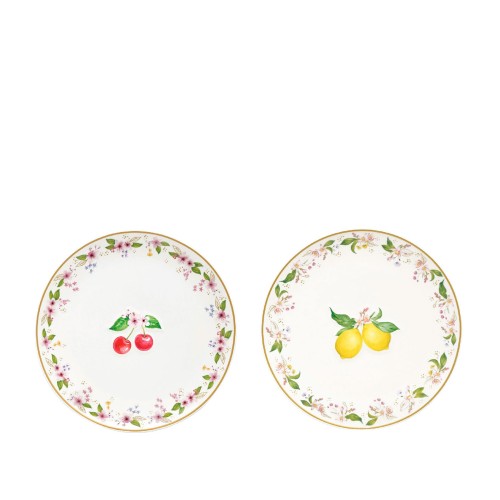 Набір десертних тарілок Easy Life Fancy Fruit вишня та лимон Д16 х2