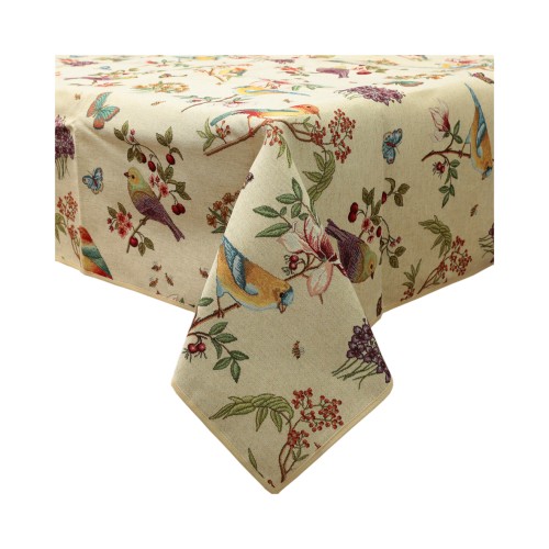 Скатертина ZELENA Метелики та пташки 140х240