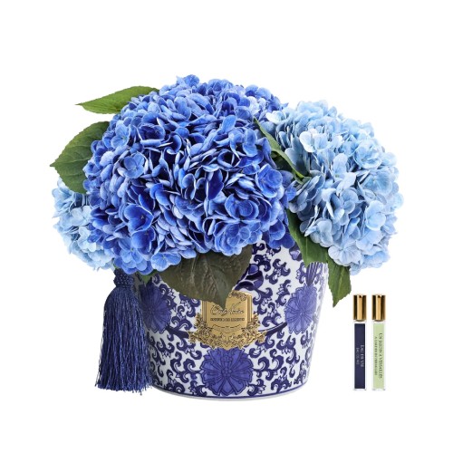 Аромадифузор Cote Noire Oriental Гортензії блакитні у блакитній вазі