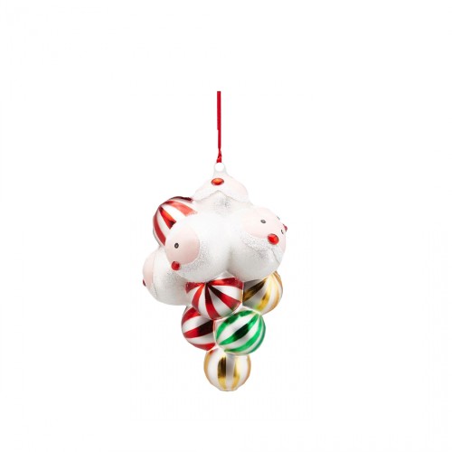 Ялинкова іграшка EDG Кулі зі сніговиками В13