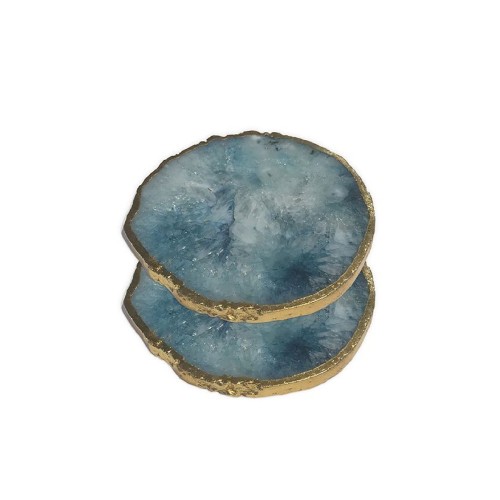 Костери з натурального агату Culinary Concepts блакитні х2