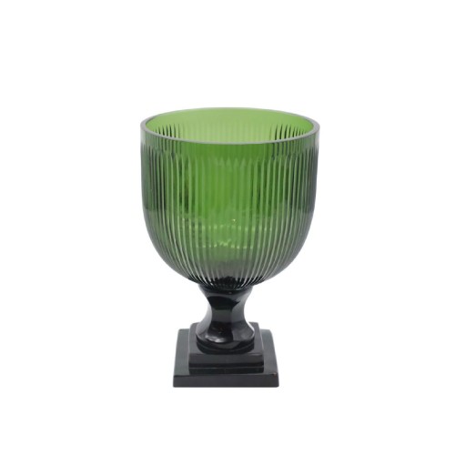 Ваза стеклянная Culinary Concepts Hurricane изумрудная В23