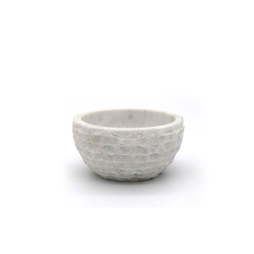 Чаша Culinary Concepts мраморная белая Д13