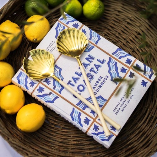 Ложки для салата Culinary Concepts Море Ракушка золотая Д28 х2