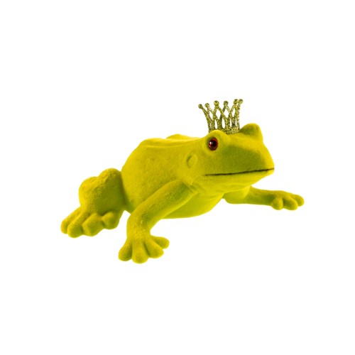 Статуетка ZELENA Царівна-жаба оксамитова зелена Ш26