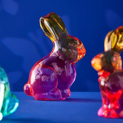 Статуетка ZELENA Crystal Кролик рожевий В13