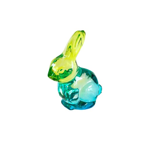Статуетка ZELENA Crystal Кролик блакитний В13