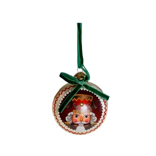 Ялинкова іграшка ZELENA Медальйон Лускунчик