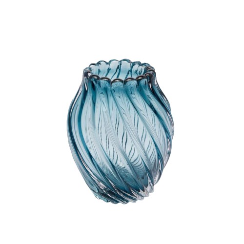 Ваза скляна EDG Scirocco блакитна В21