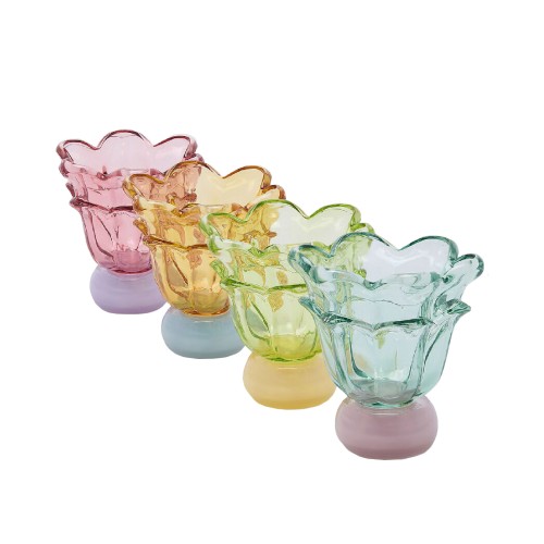 Ваза скляна EDG Квітка на підставці В16 а4