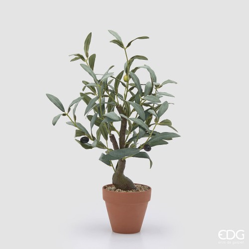 Искусственный вазон EDG Оливковый куст В48