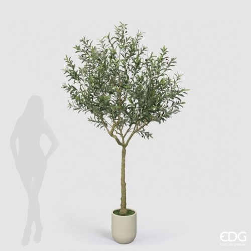 Искусственный вазон EDG Оливковое дерево в горшке В240