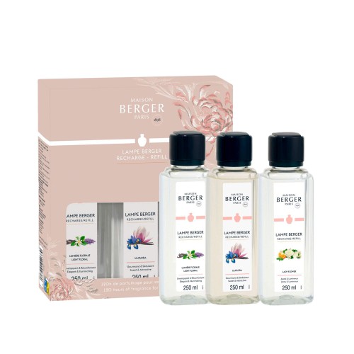 Рефилы для лампы Maison Berger х3 триопак Цветочное сияние, Liliflora, Lady flower
