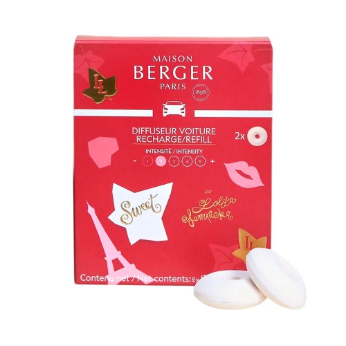 Запасной блок в аромадиффузор для авто Maison Berger х2 Lolita Lempicka Sweet