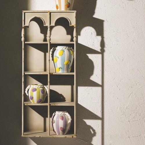 Ваза керамічна EDG Полуниця фіолетова В17