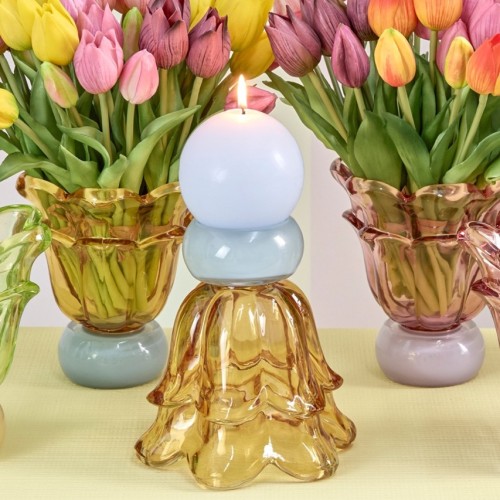 Ваза скляна EDG Квітка на підставці В16 а4