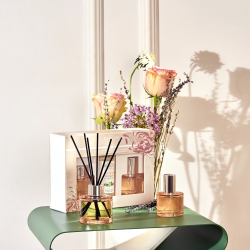 Набор Maison Berger Mini Duo Ophelia аромадиффузор, рефил и спрей Цветочное сияние