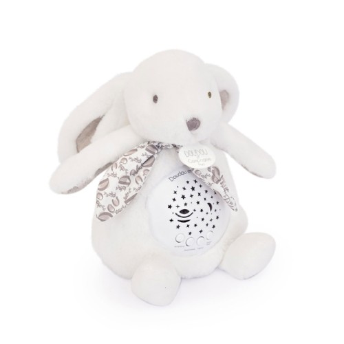Нічник дитячий Doudou Lapin Кролик проектор музичний білий В19