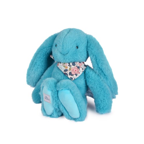 М'яка іграшка DouDou Lapin Fleurette Кролик бірюзовий В25