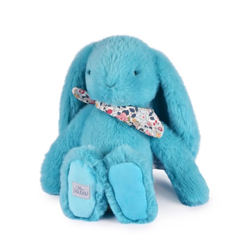 М'яка іграшка DouDou Lapin Fleurette Кролик бірюзовий В35