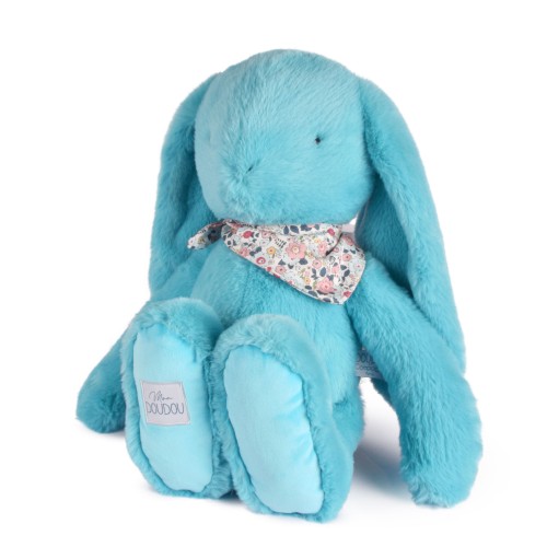 М'яка іграшка DouDou Lapin Fleurette Кролик бірюзовий В50