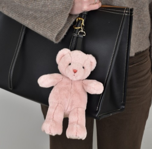 Брелок DouDou Bijoux De Sac Ведмедик пудровий рожевий В20