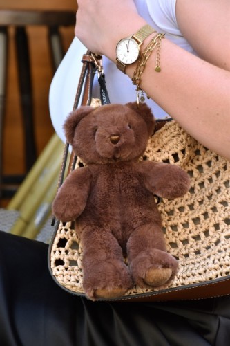 Брелок DouDou Bijoux De Sac Ведмедик коричневий В20