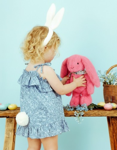 М'яка іграшка DouDou Lapin Fleurette Кролик кораловий В25