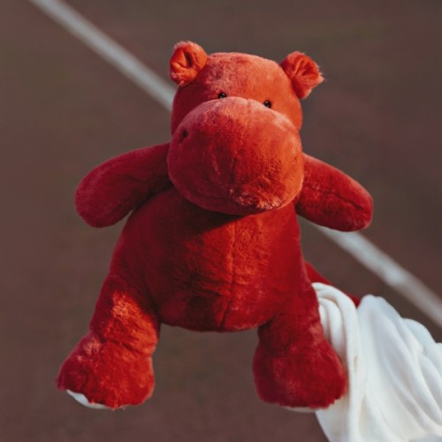 М'яка іграшка Бегемотик Histoire D'Ours Hippo Chill червоний з ковдрою В45