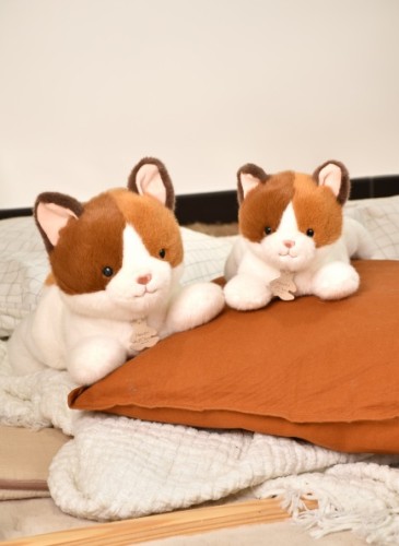 М'яка іграшка Histoire D'Ours Les P'tits Relax Котик біло-коричневий В30