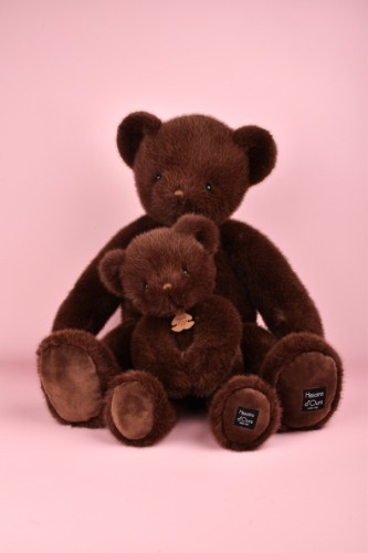 Плюшевий ведмедик Тедді Histoire D'Ours Le Nounours Clementin коричнево-журавлинний В38